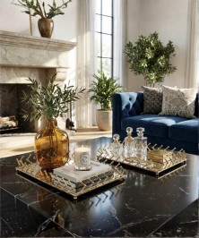 ZEYVE RECTANGULAR TRAY WITH BALL BEARING, SET OF 2, 32x22-37x27cm.